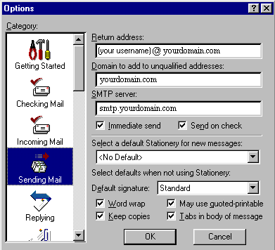Eudora 4.0 Mail Help Screen #2