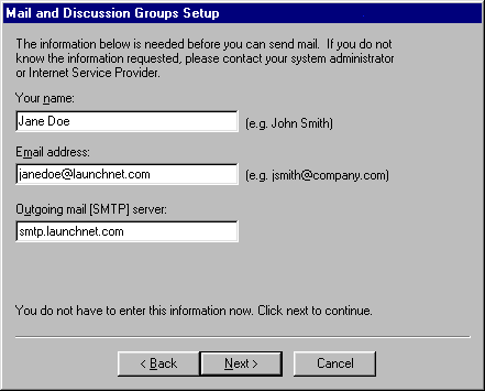 Netscape Communicator Mail Help Screen #4